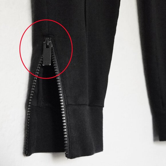 Alo Yoga Black Propel Jogger Zip Hem Sweatpant Black Center Seam Ultra Soft S - Picture 10 of 15